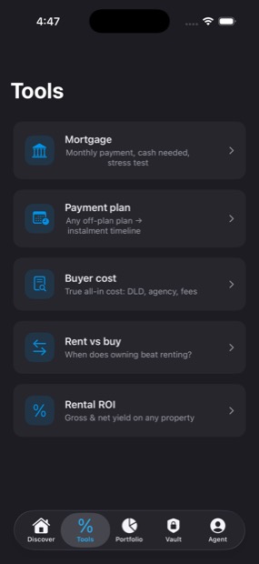 Built-in property calculators